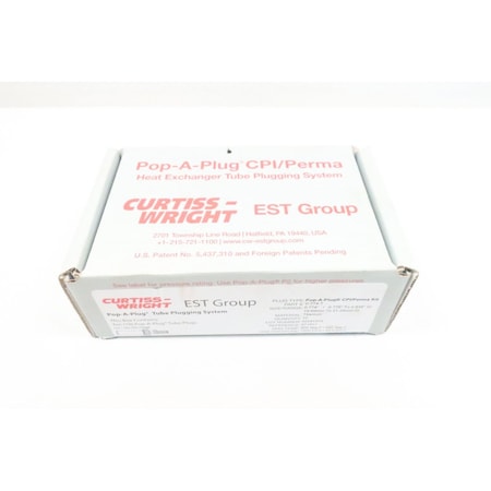 Curtiss-Wright Pop-A-Plug Kit 0.774/0.775In Heat Exchanger Parts And Accessory V-774-T